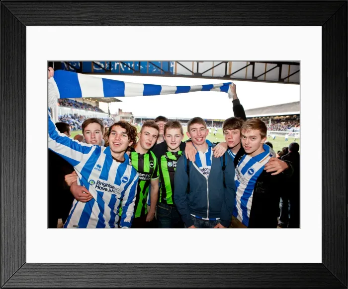 Framed Print : Brighton And Hove Albion Past Seasons: Season 2011-12: 2011-12 Away Games: Peterborough - 21-01-12 Framed Print : Brighton And Hove Albion Past Seasons: Season 2011-12: 2011-12 Away Games: Peterborough - 21-01-12