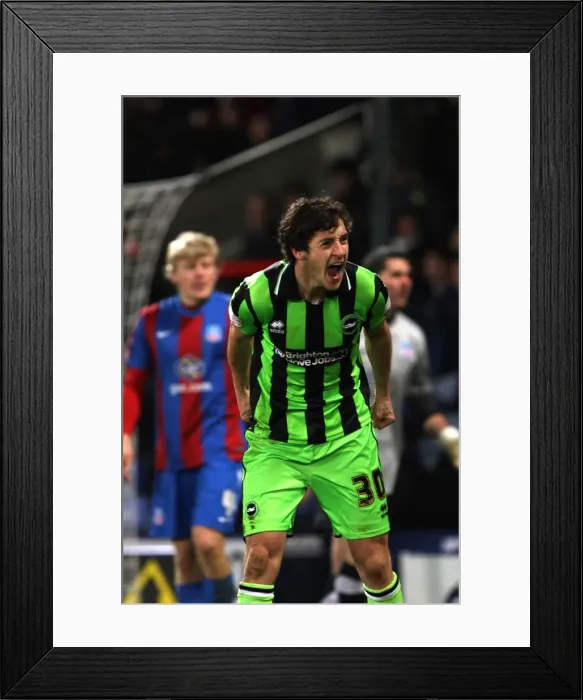 Framed Print : Brighton & Hove Albion vs. Crystal Palace: Away Game - January 31, 2012 Framed Print : Brighton & Hove Albion vs. Crystal Palace: Away Game - January 31, 2012