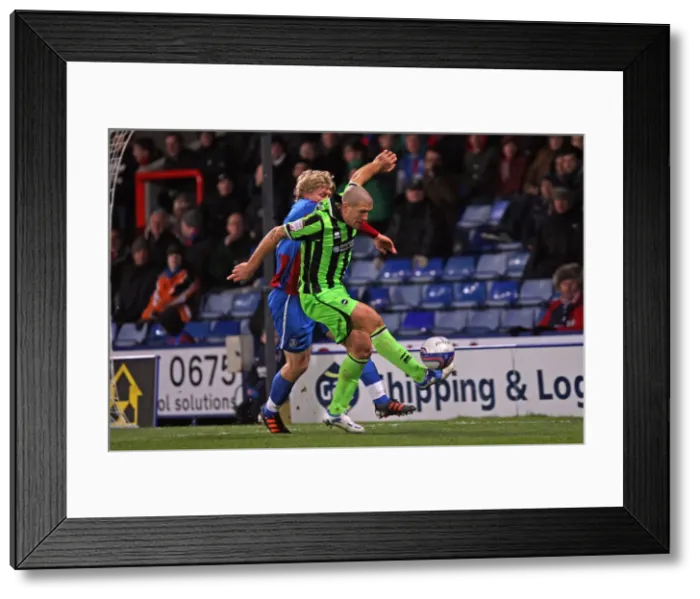 Framed Print : Brighton & Hove Albion vs. Crystal Palace: 2011-12 Away Game Framed Print : Brighton & Hove Albion vs. Crystal Palace: 2011-12 Away Game