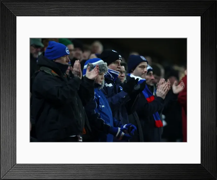 Framed Print : Brighton & Hove Albion vs. Crystal Palace: Away Game - January 31, 2012 (Crystal Palace)