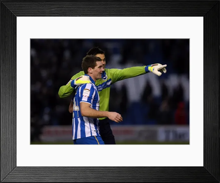Framed Print : Brighton & Hove Albion vs. Leicester City (04-02-12): A Glimpse into the 2011-12 Home Season