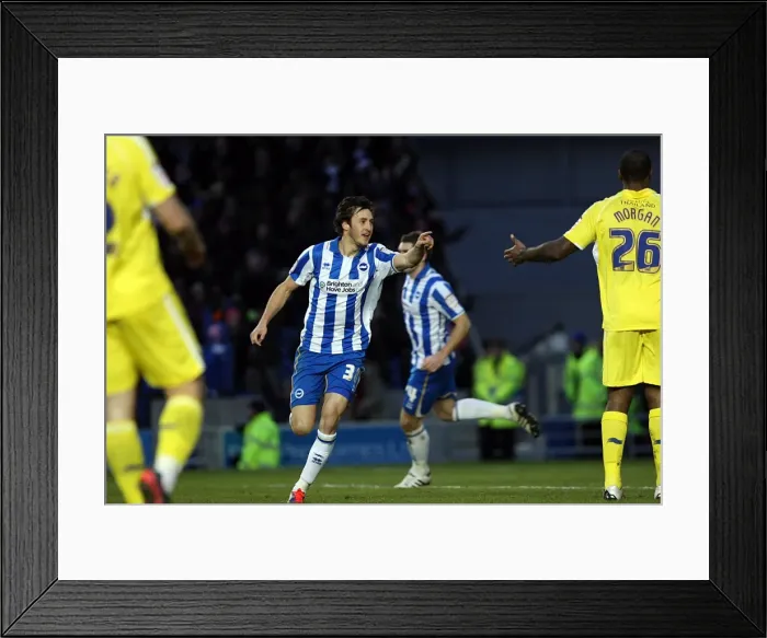 Framed Print : Brighton & Hove Albion: A Nostalgic Look Back at the 2011-12 Home Season Game vs. Leicester City (04-02-12)