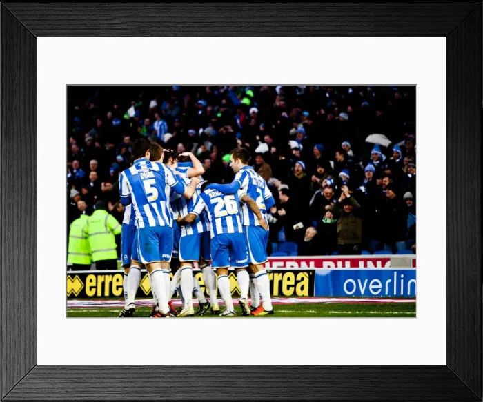 Framed Print : A Nostalgic Look Back: Brighton & Hove Albion vs. Leicester City (04-02-12) - 2011-12 Home Season Game Framed Print : A Nostalgic Look Back: Brighton & Hove Albion vs. Leicester City (04-02-12) - 2011-12 Home Season Game