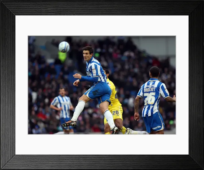 Framed Print : Brighton & Hove Albion vs. Leicester City (04-02-12) - A Nostalgic Look Back at the 2011-12 Home Season Framed Print : Brighton & Hove Albion vs. Leicester City (04-02-12) - A Nostalgic Look Back at the 2011-12 Home Season
