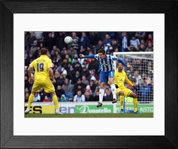 Framed Print : Brighton & Hove Albion vs. Leicester City (04-02-12) - A Nostalgic Look Back at the 2011-12 Home Season Framed Print : Brighton & Hove Albion vs. Leicester City (04-02-12) - A Nostalgic Look Back at the 2011-12 Home Season