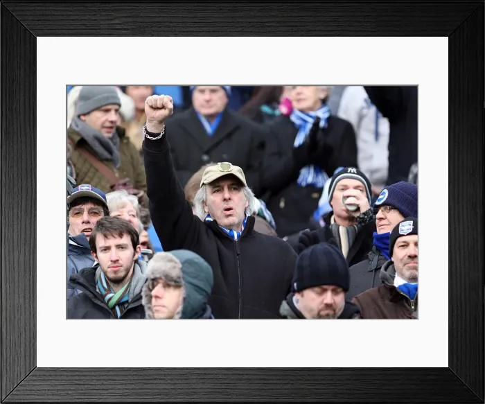Framed Print : Brighton & Hove Albion vs. Leicester City (04-02-12): A Glimpse into the 2011-12 Home Season