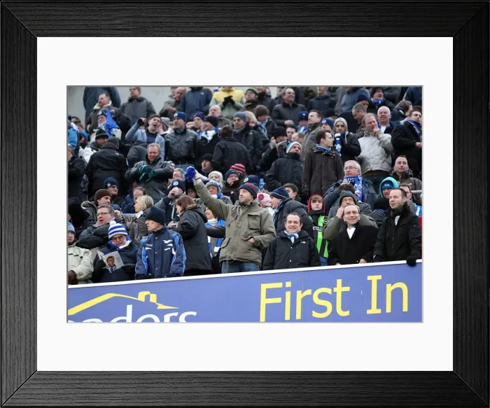 Framed Print : Brighton & Hove Albion vs. Leicester City (04-02-12): A Nostalgic Look Back at the 2011-12 Home Season - Leicester City Game Framed Print : Brighton & Hove Albion vs. Leicester City (04-02-12): A Nostalgic Look Back at the 2011-12 Home Season - Leicester City Game