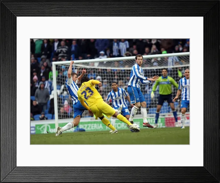 Framed Print : Brighton & Hove Albion vs Leicester City (2011-12): A Nostalgic Look Back at Our Past Home Game