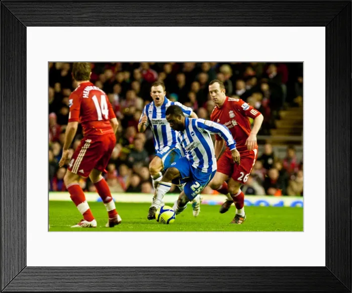 Framed Print : Brighton & Hove Albion vs. Liverpool (FA Cup, 2011-12): Away Game Framed Print : Brighton & Hove Albion vs. Liverpool (FA Cup, 2011-12): Away Game
