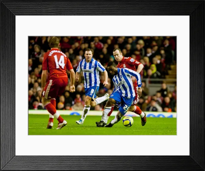 Framed Print : Brighton & Hove Albion vs. Liverpool (FA Cup, 2011-12): Away Game Framed Print : Brighton & Hove Albion vs. Liverpool (FA Cup, 2011-12): Away Game