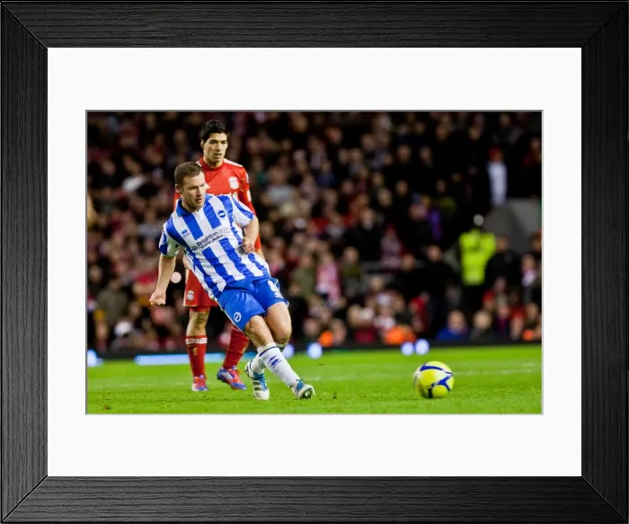Framed Print : Brighton & Hove Albion vs. Liverpool: 2011-12 FA Cup Battle at Anfield Framed Print : Brighton & Hove Albion vs. Liverpool: 2011-12 FA Cup Battle at Anfield