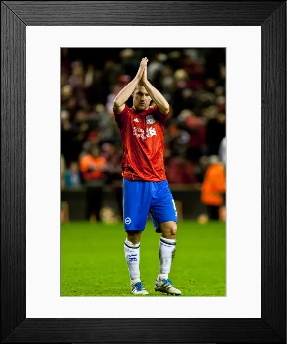 Framed Print : Brighton & Hove Albion vs. Liverpool: 2011-12 FA Cup Clash at Anfield Framed Print : Brighton & Hove Albion vs. Liverpool: 2011-12 FA Cup Clash at Anfield