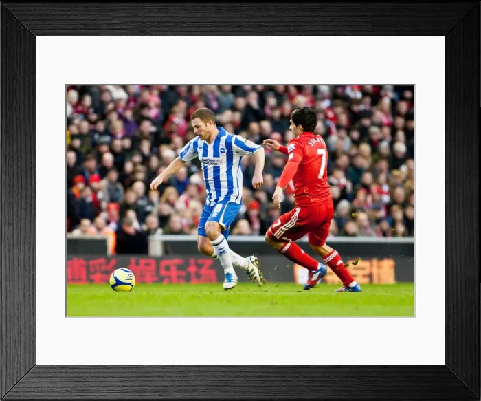 Framed Print : Brighton & Hove Albion vs. Liverpool - 2011-12 FA Cup: Away Game Framed Print : Brighton & Hove Albion vs. Liverpool - 2011-12 FA Cup: Away Game