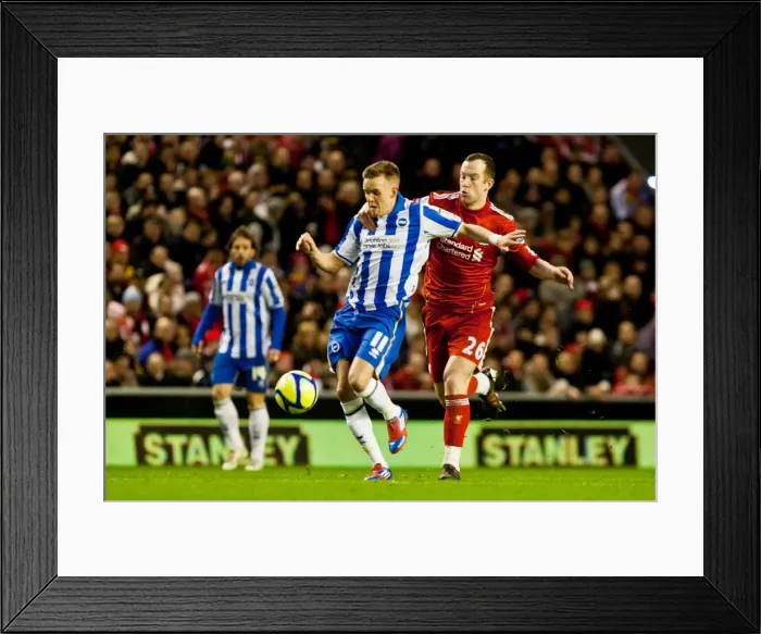 Framed Print : Brighton & Hove Albion vs. Liverpool: 2011-12 FA Cup - Away Game Framed Print : Brighton & Hove Albion vs. Liverpool: 2011-12 FA Cup - Away Game