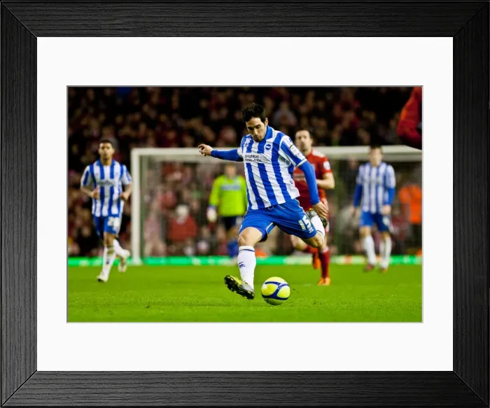 Framed Print : Brighton & Hove Albion vs. Liverpool - 2011-12 FA Cup: Away Game Framed Print : Brighton & Hove Albion vs. Liverpool - 2011-12 FA Cup: Away Game