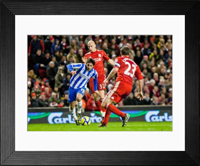 Framed Print : Brighton & Hove Albion vs. Liverpool - 2011-12 FA Cup: Away Game Framed Print : Brighton & Hove Albion vs. Liverpool - 2011-12 FA Cup: Away Game