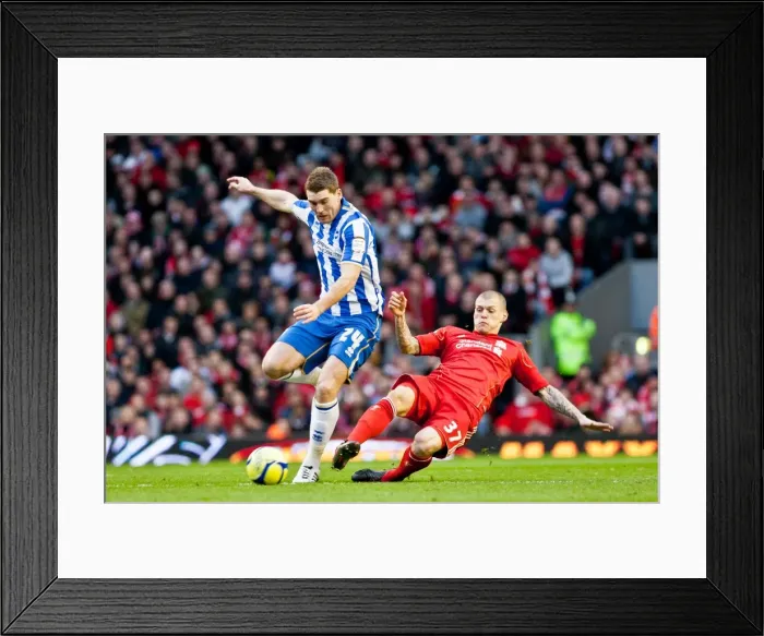 Framed Print : Brighton & Hove Albion vs. Liverpool: 2011-12 FA Cup Clash at Anfield Framed Print : Brighton & Hove Albion vs. Liverpool: 2011-12 FA Cup Clash at Anfield