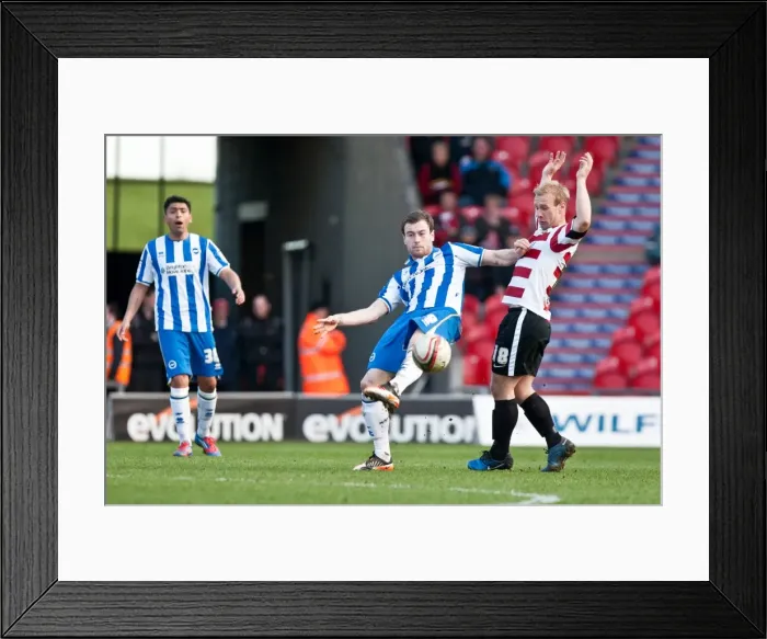 Framed Print : Ashley Barnes of Brighton & Hove Albion in Action against Doncaster Rovers, March 3, 2012 Framed Print : Ashley Barnes of Brighton & Hove Albion in Action against Doncaster Rovers, March 3, 2012