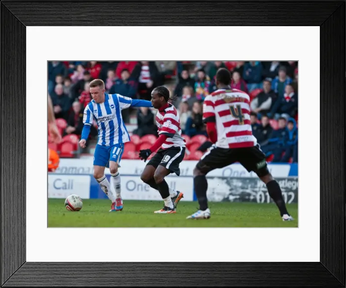 Framed Print : Brighton & Hove Albion at Doncaster Rovers (03-03-12) - Season 2011-12 Away Game Framed Print : Brighton & Hove Albion at Doncaster Rovers (03-03-12) - Season 2011-12 Away Game