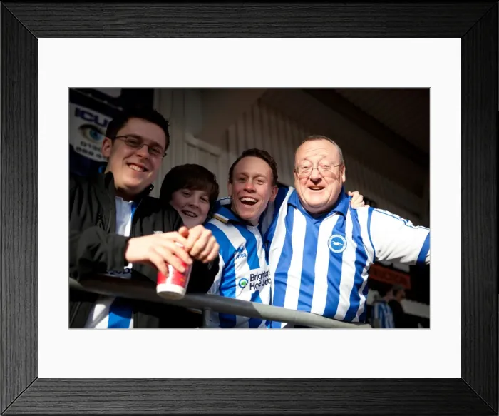 Framed Print : Brighton & Hove Albion at Doncaster Rovers (Away Game, 2011-12 Season: 3 March)
