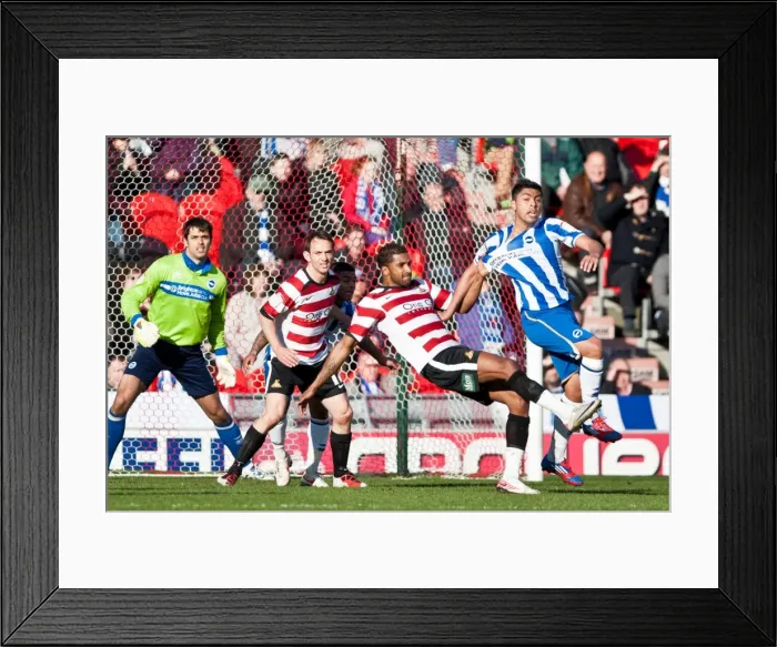 Framed Print : Brighton & Hove Albion vs Doncaster Rovers (Away): A Glance at the 2011-12 Season's Game Framed Print : Brighton & Hove Albion vs Doncaster Rovers (Away): A Glance at the 2011-12 Season's Game