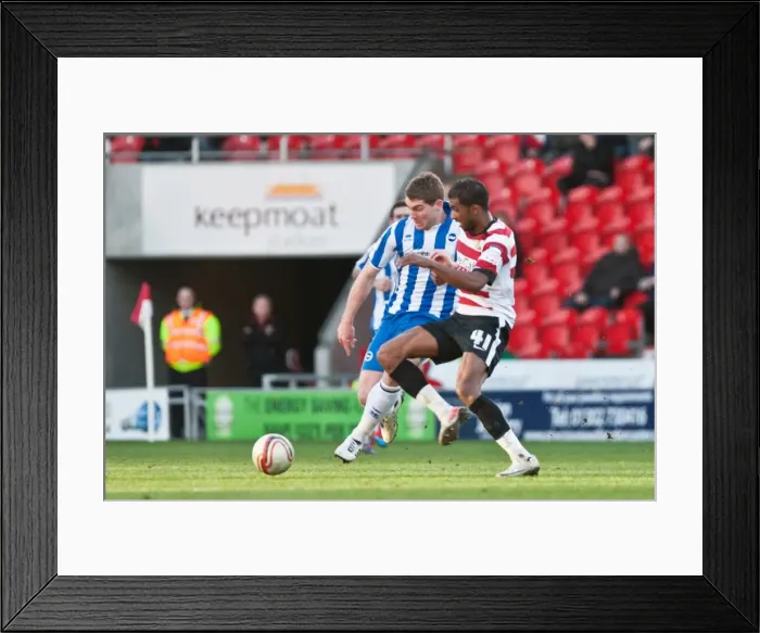 Framed Print : Brighton & Hove Albion's Sam Vokes On The Attack Against Doncaster Rovers, March 2012 Framed Print : Brighton & Hove Albion's Sam Vokes On The Attack Against Doncaster Rovers, March 2012
