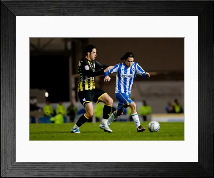 Framed Print : Gai Assulin in Action: Brighton & Hove Albion vs. Cardiff City, March 7, 2012 Framed Print : Gai Assulin in Action: Brighton & Hove Albion vs. Cardiff City, March 7, 2012