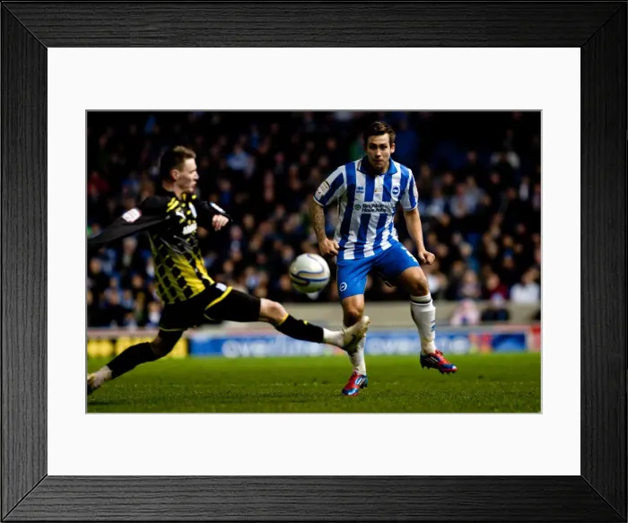 Framed Print : Joe Mattock in Action: Brighton & Hove Albion vs. Cardiff City, Championship Clash at Amex Stadium (March 7, 2012) Framed Print : Joe Mattock in Action: Brighton & Hove Albion vs. Cardiff City, Championship Clash at Amex Stadium (March 7, 2012)