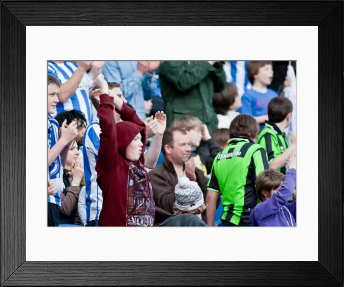 Framed Print : Brighton & Hove Albion's Historic 10-3-12 Victory Against Portsmouth: A Memorable Moment from the 2011-12 Season Framed Print : Brighton & Hove Albion's Historic 10-3-12 Victory Against Portsmouth: A Memorable Moment from the 2011-12 Season