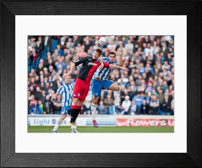 Framed Print : Brighton & Hove Albion vs Portsmouth, March 10, 2012: Joe Mattock in Action Framed Print : Brighton & Hove Albion vs Portsmouth, March 10, 2012: Joe Mattock in Action