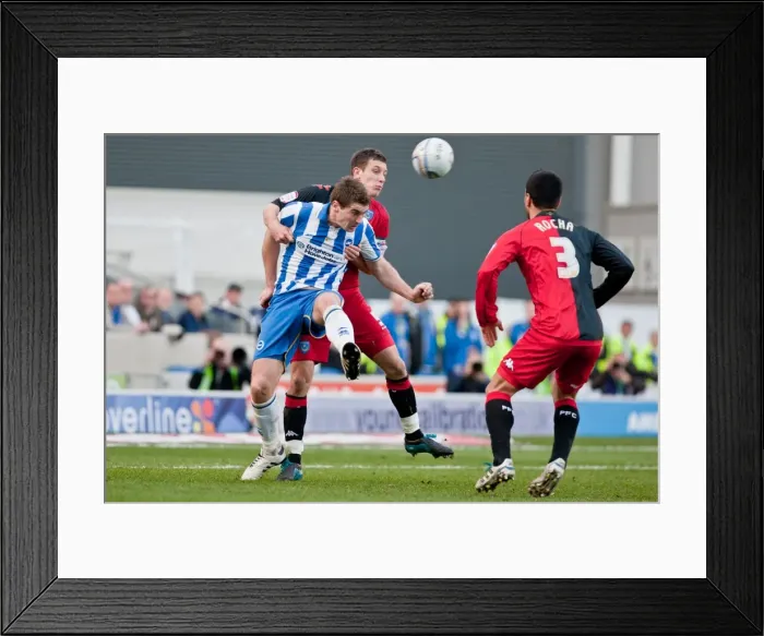 Framed Print : Sam Vokes in Action: Championship Clash between Brighton & Hove Albion and Portsmouth at Amex Stadium (March 10, 2012) Framed Print : Sam Vokes in Action: Championship Clash between Brighton & Hove Albion and Portsmouth at Amex Stadium (March 10, 2012)