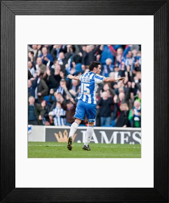 Framed Print : Vicente's Brace: Brighton & Hove Albion 2-0 Portsmouth (March 10, 2012) Framed Print : Vicente's Brace: Brighton & Hove Albion 2-0 Portsmouth (March 10, 2012)