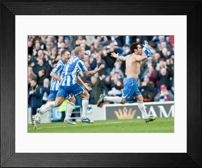 Framed Print : Vicente Scores Free Kick: Brighton & Hove Albion Lead 1-0 Over Portsmouth (March 10, 2012) Framed Print : Vicente Scores Free Kick: Brighton & Hove Albion Lead 1-0 Over Portsmouth (March 10, 2012)