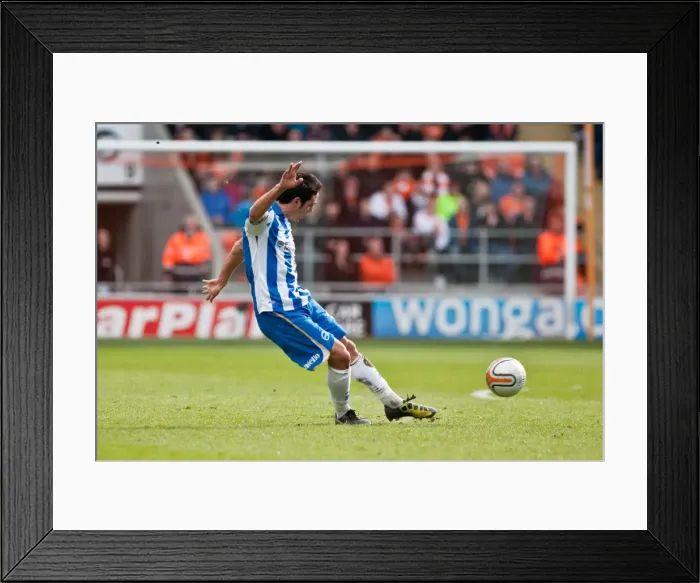 Framed Print : Brighton & Hove Albion vs. Blackpool: Away Game - March 19, 2012 (Season 2011-12) Framed Print : Brighton & Hove Albion vs. Blackpool: Away Game - March 19, 2012 (Season 2011-12)