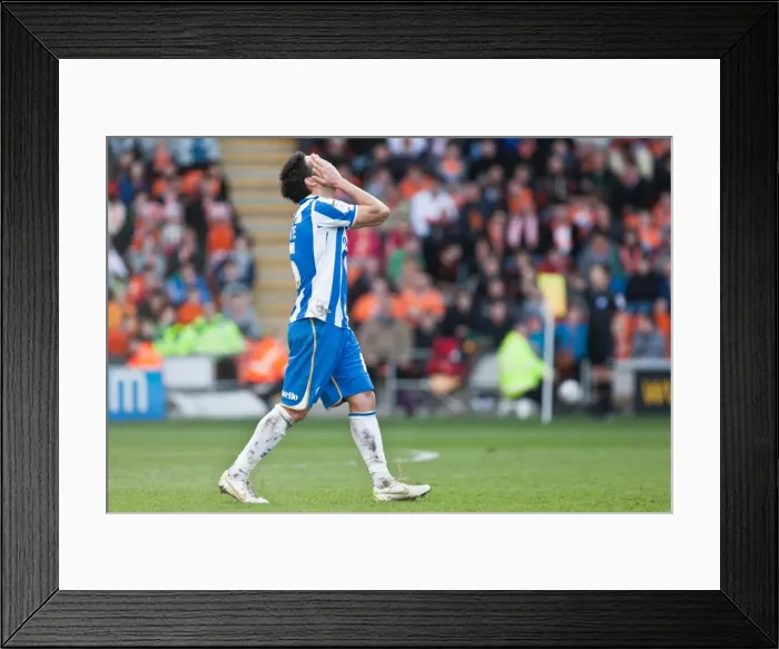 Framed Print : Brighton & Hove Albion vs. Blackpool: Away Game – March 19, 2012 (Season 2011-12) Framed Print : Brighton & Hove Albion vs. Blackpool: Away Game – March 19, 2012 (Season 2011-12)