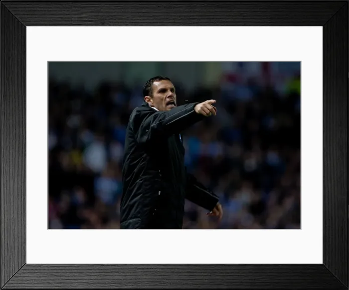 Framed Print : Gus Poyet Leads Brighton & Hove Albion Against Derby County in the NPower Championship, Amex Stadium, March 20, 2012 Framed Print : Gus Poyet Leads Brighton & Hove Albion Against Derby County in the NPower Championship, Amex Stadium, March 20, 2012