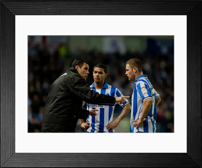 Framed Print : Gus Poyet Conferencing with Liam Bridcutt and Alan Navarro During Brighton & Hove Albion vs Derby County, March 20, 2012 Framed Print : Gus Poyet Conferencing with Liam Bridcutt and Alan Navarro During Brighton & Hove Albion vs Derby County, March 20, 2012