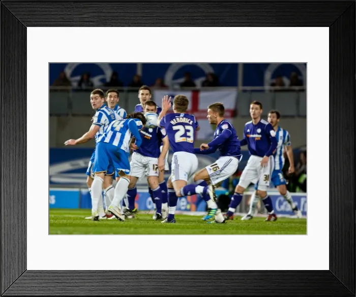 Framed Print : Inigo Calderon Scores the Opener: Brighton & Hove Albion Lead Derby County 1-0 in the 2012 Championship Clash at Amex Stadium Framed Print : Inigo Calderon Scores the Opener: Brighton & Hove Albion Lead Derby County 1-0 in the 2012 Championship Clash at Amex Stadium