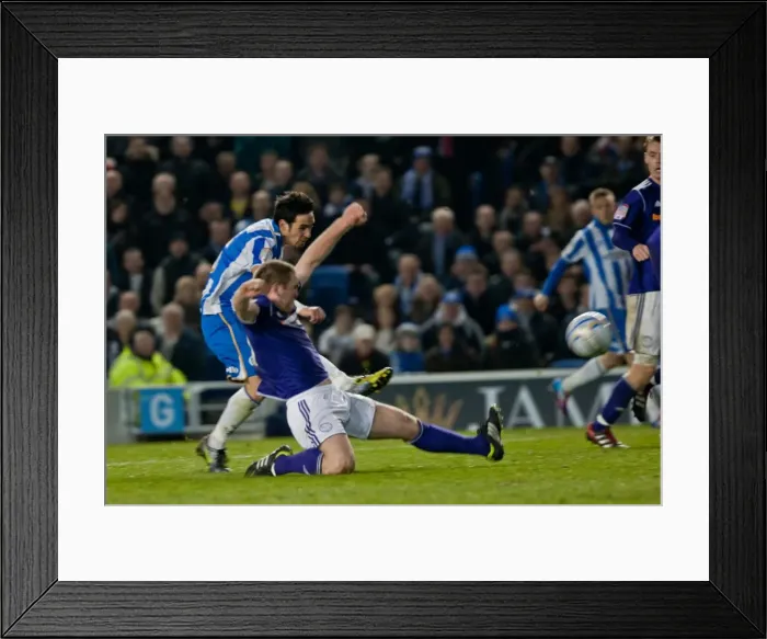 Framed Print : Vicente's Dramatic Shoot-Out: Brighton & Hove Albion vs Derby County, NPower Championship (March 20, 2012) Framed Print : Vicente's Dramatic Shoot-Out: Brighton & Hove Albion vs Derby County, NPower Championship (March 20, 2012)
