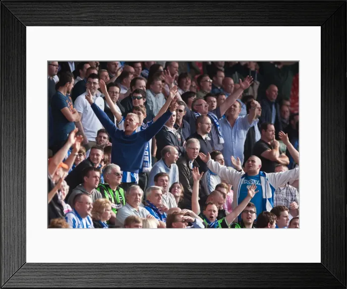 Framed Print : Brighton & Hove Albion Fans Passionate Showdown at The City Ground vs. Nottingham Forest - March 24, 2012 Framed Print : Brighton & Hove Albion Fans Passionate Showdown at The City Ground vs. Nottingham Forest - March 24, 2012
