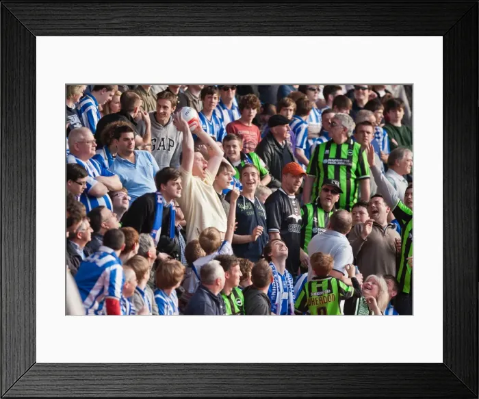 Framed Print : Brighton Fan Mid-Air Catch at Nottingham Forest vs. Brighton & Hove Albion, March 2012 Framed Print : Brighton Fan Mid-Air Catch at Nottingham Forest vs. Brighton & Hove Albion, March 2012