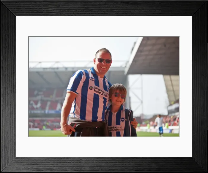 Framed Print : Brighton & Hove Albion vs. Nottingham Forest: Away Game - March 2012 Framed Print : Brighton & Hove Albion vs. Nottingham Forest: Away Game - March 2012