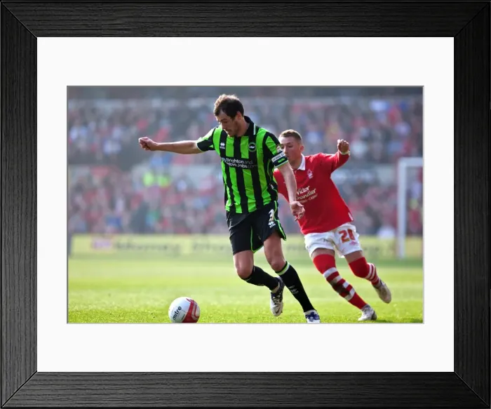 Framed Print : Gordon Greer in Action: Brighton & Hove Albion vs. Nottingham Forest, March 24, 2012 Framed Print : Gordon Greer in Action: Brighton & Hove Albion vs. Nottingham Forest, March 24, 2012