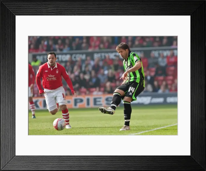 Framed Print : Brighton & Hove Albion's Inigo Calderon in Action against Nottingham Forest, Championship Clash at The City Ground (24-03-2012) Framed Print : Brighton & Hove Albion's Inigo Calderon in Action against Nottingham Forest, Championship Clash at The City Ground (24-03-2012)