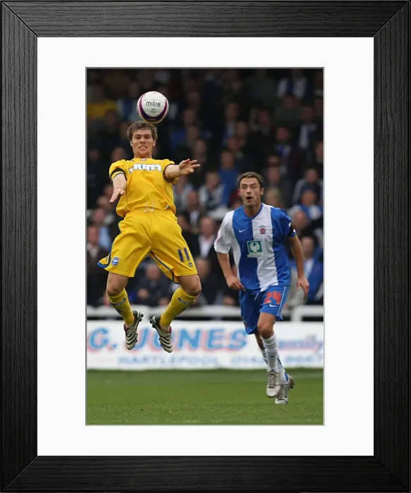 Framed Print : Brighton and Hove Albion in Action against Hartlepool Framed Print : Brighton and Hove Albion in Action against Hartlepool