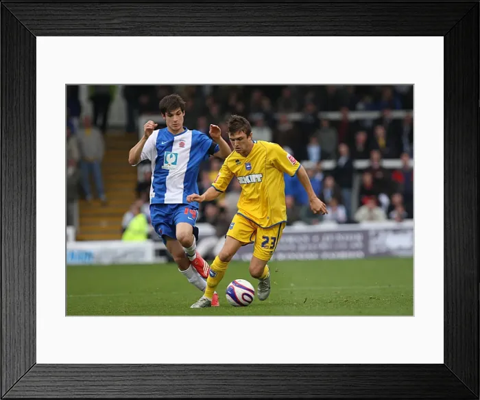 Framed Print : Brighton and Hove Albion vs Hartlepool FC: Intense Football Action Framed Print : Brighton and Hove Albion vs Hartlepool FC: Intense Football Action