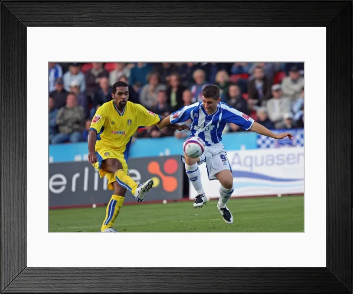 Framed Print : Leeds United vs. Brighton and Hove Albion: Intense Match Action Framed Print : Leeds United vs. Brighton and Hove Albion: Intense Match Action