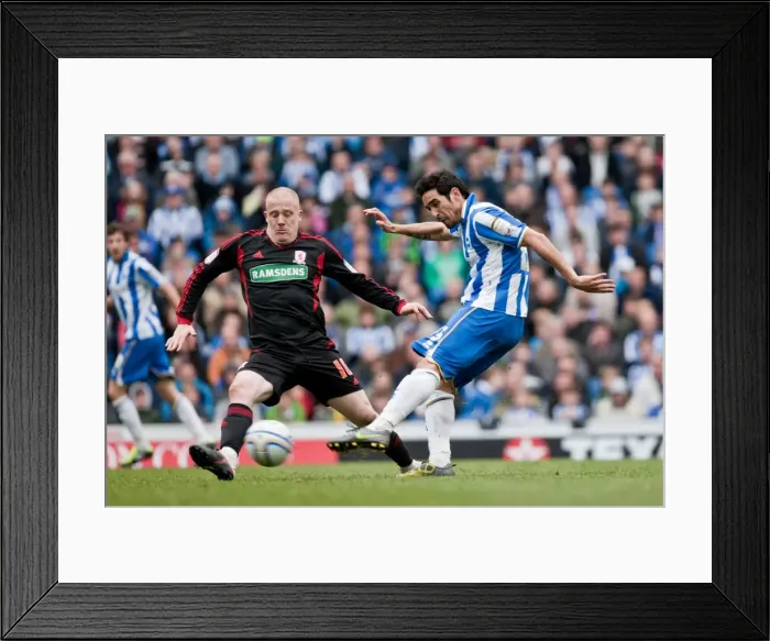 Framed Print : Vicente's Thrilling Shot: Brighton & Hove Albion vs Middlesbrough, Npower Championship, Amex Stadium (March 31, 2012) Framed Print : Vicente's Thrilling Shot: Brighton & Hove Albion vs Middlesbrough, Npower Championship, Amex Stadium (March 31, 2012)