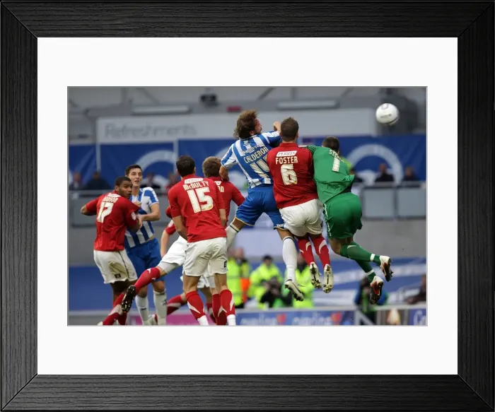 Framed Print : Brighton & Hove Albion vs Barnsley: Home Victory - November 6, 2011 (Season 2011-12)