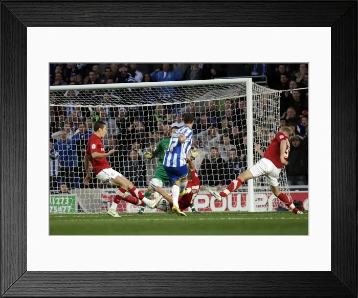 Framed Print : Brighton v Barnsley nPower Championship - Ryan Harley scores Albions second goal Framed Print : Brighton v Barnsley nPower Championship - Ryan Harley scores Albions second goal